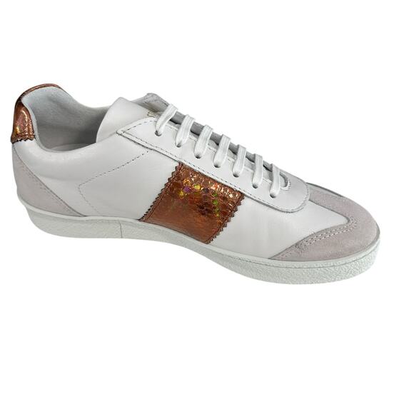 National Standard French Designer Sneakers Copper Snake EU 36 US 5 NEW - Picture 1 of 10